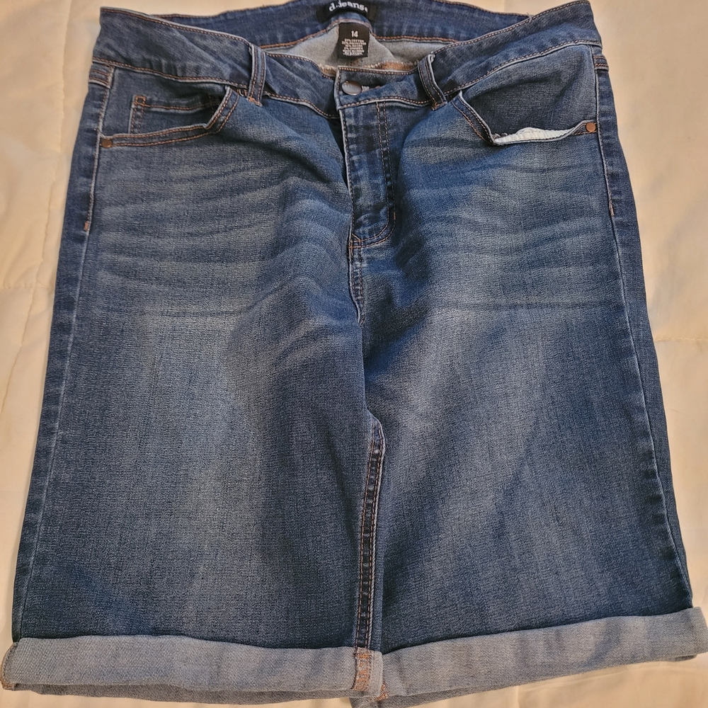 d. jeans Dark Blue Women's Bermuda Shorts